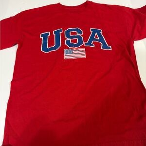 USA Graphic Red Men's T‑Shirt
